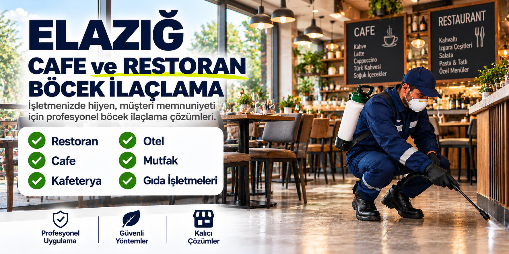 Elazığ’da Restoran ve Kafe İlaçlama: Sağlık Bakanlığı Denetimleri ve Hijyen